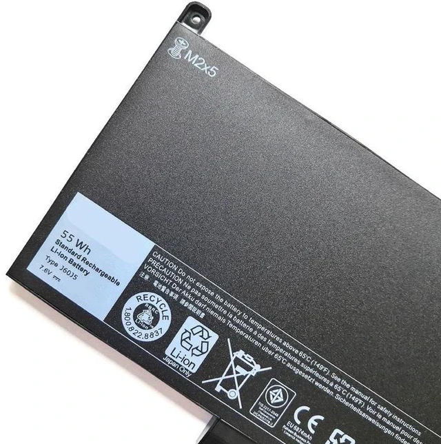 Alt view image 2 of 5 - New 55Wh Laptop Battery for DELL Latitude E7270 E7470, J60J5, 7.6V 55Wh, Replaces 0J60J5, 1J60J5, 451-BBHF, 451-BBHH, 1-Year Warranty