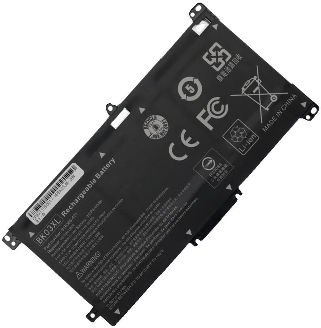 Alt view image 5 of 5 - Laptop Battery for HP 14-BA033TX 14-BA047TX TPN-W125 BK03XL, 11.55V 41Wh, Compatible with HP Pavilion 14 Series, High Capacity Li-ion, 1-Year Warranty