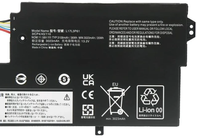 Alt view image 2 of 5 - Laptop Battery for Lenovo IdeaPad 320-13IKB 320S-13IKB Yoga 320-13IKB 720-12IKB XiaoXin Chao 7000-13 L17L3P61 11.4V 48Wh L17M3P61 L17C3P61
