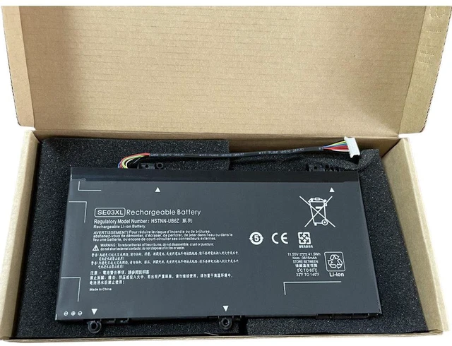 Alt view image 2 of 3 - Battery for HP SE03XL TPN-Q171 14-AL027TX HSTNN-LB7G 11.55V 41.7Wh 3650mAh High Capacity, 2-Year Warranty