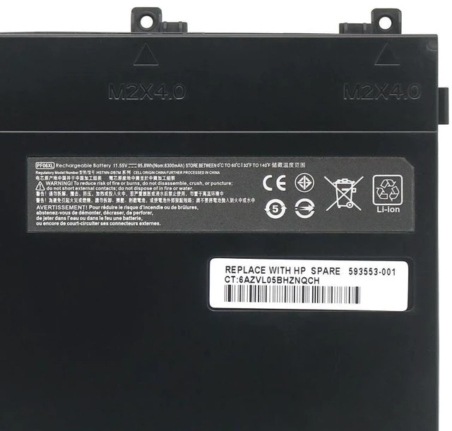 Alt view image 2 of 5 - Battery for HP Pavilion Gaming 17-w119TX 17-w120TX TPN-Q174 PF06XL 11.55V 4840mAh 56Wh, High Capacity, 1-Year Warranty