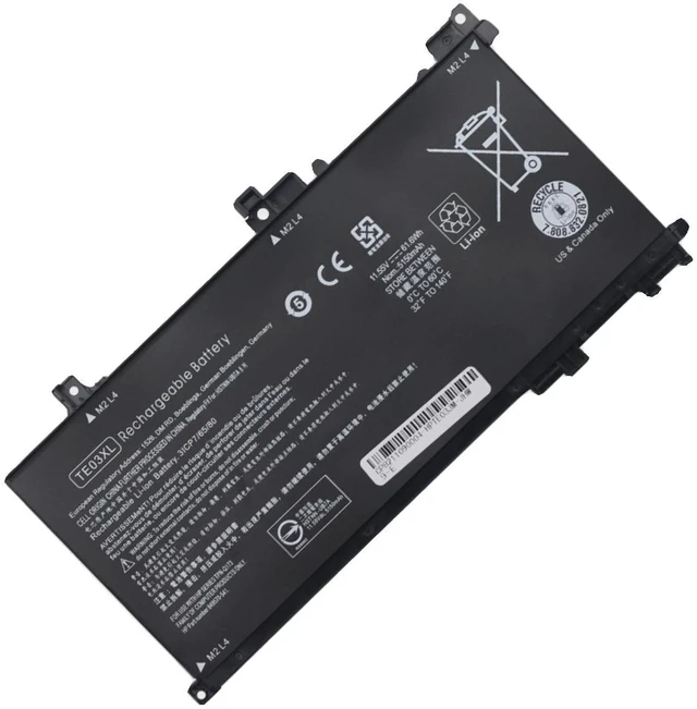 Alt view image 5 of 5 - New Battery for HP Pavilion Gaming 15-ak000 15-ak100 TPN-Q173 TE03XL TE04XL 11.55V 41.7Wh