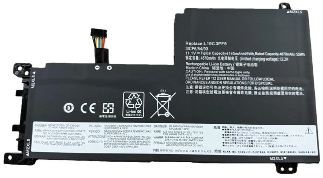 Alt view image 3 of 3 - Battery for Lenovo L19L4PF1 L19C3PF5, Compatible with Xiaoxin Air-15ARE 15IIL 2020 2021, 11.55V 45Wh, High Capacity, 1-Year Warranty
