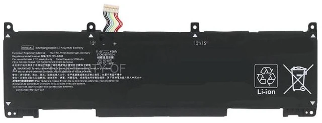 Main image of Battery for HP ProBook 430 440 450 455 650 G8 G9 RH03XL 11.55V 53Wh 3-Cell Compatible with HSTNN-LB7X HSTNN-DB7X HSTNN-IB7X 2-Year Warranty