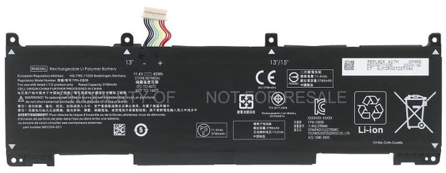 Alt view image 5 of 5 - Battery for HP ProBook 430 440 450 455 650 G8 G9 RH03XL 11.55V 53Wh 3-Cell Compatible with HSTNN-LB7X HSTNN-DB7X HSTNN-IB7X 2-Year Warranty