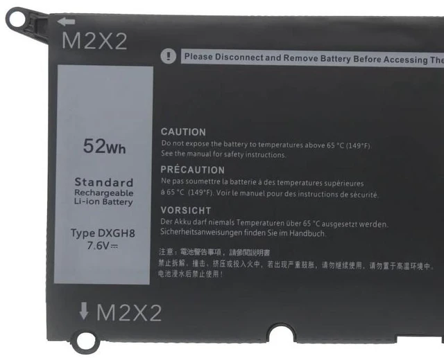 Alt view image 2 of 5 - Replacement Battery for Dell Inspiron 7390 7391 7490 5390 5391 11.4V 39Wh HK6N5 DXGH8 High Capacity, 2-Year Warranty