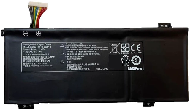 Alt view image 5 of 5 - Replacement Battery for Deep Sea Titan X3/X3-S/X9Ti-R/X10Ti-S, Huoying Z5 Z6 GK5CN Laptop 11.4V 4100mAh 47Wh, Compatible with GK5CN Series, 1-Year Warranty