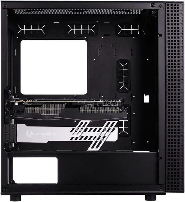 Alt view image 3 of 7 - Bitfenix Alchemy 3.0 Addressable RGB GPU Bracket, crystal clear acrylic, Daisy chained and synchronized BFA-GPUBKT-ADDG1-RP