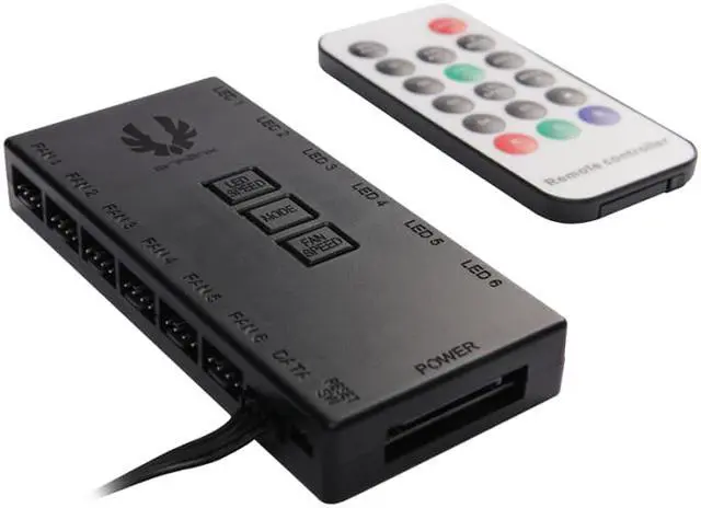 Alt view image 2 of 7 - BITFENIX Spectre SE ARGB LED Fan and Controller KIT White Triple Pack - 120MM