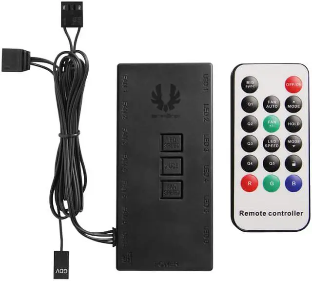 Alt view image 4 of 7 - BITFENIX Spectre SE ARGB LED Fan and Controller KIT White Triple Pack - 120MM