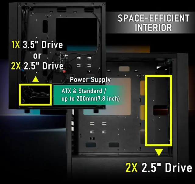 Alt view image 7 of 7 - BitFenix Fang Mesh 4 ARGB Fans, High Airflow PC Gaming Case White, GPU Support 360mm, 240 Top/360 Front AIO Support, 4+4 Controller (LED/PWM System) Temper Glass Aura SYNC/Mystic Light/RGB Fusion 2.0
