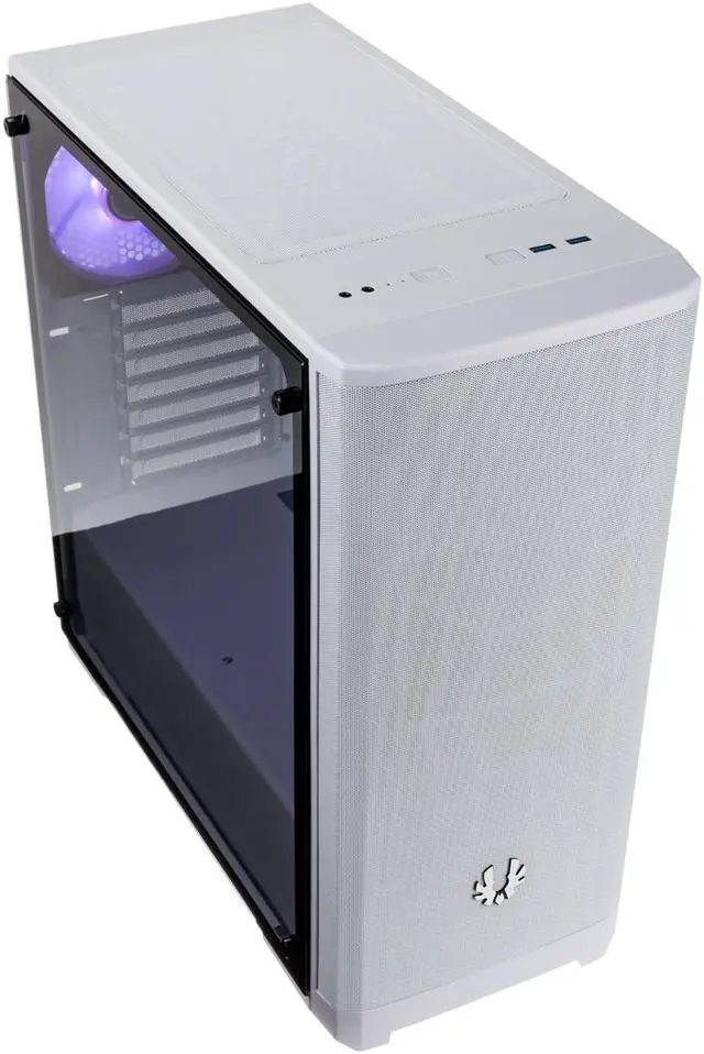 Alt view image 2 of 10 - BitFenix Nova MESH TG Case White, Mesh Front Panel, Tempered Glass Side Panel, E-ATX up to 272mm /ATX/Micro ATX/Mini ITX Form Factor BFC-NVM-300-WWGKW-RP