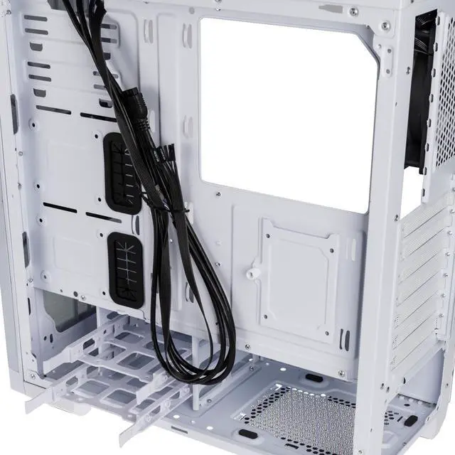 Alt view image 4 of 10 - BitFenix Nova MESH TG Case White, Mesh Front Panel, Tempered Glass Side Panel, E-ATX up to 272mm /ATX/Micro ATX/Mini ITX Form Factor BFC-NVM-300-WWGKW-RP