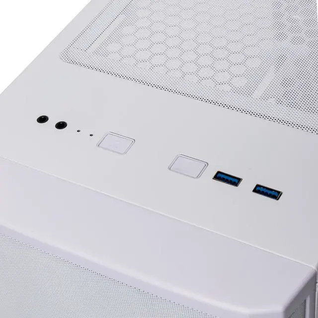 Alt view image 5 of 10 - BitFenix Nova MESH TG Case White, Mesh Front Panel, Tempered Glass Side Panel, E-ATX up to 272mm /ATX/Micro ATX/Mini ITX Form Factor BFC-NVM-300-WWGKW-RP
