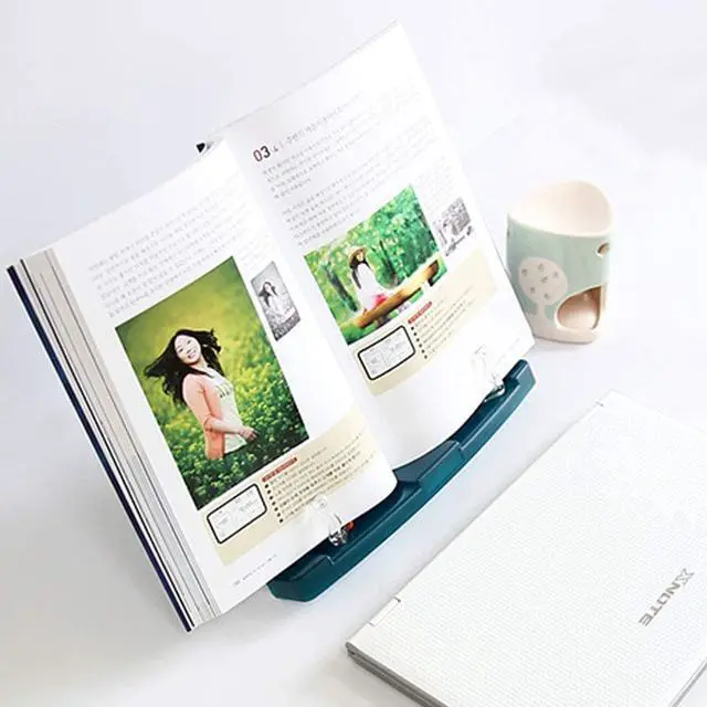 Alt view image 4 of 6 - Portable Reading Stand/Book stand Document Holder for Music Book Document Textbook Kitchen Cookbook Recipe Tablet(180 angle adjustable)