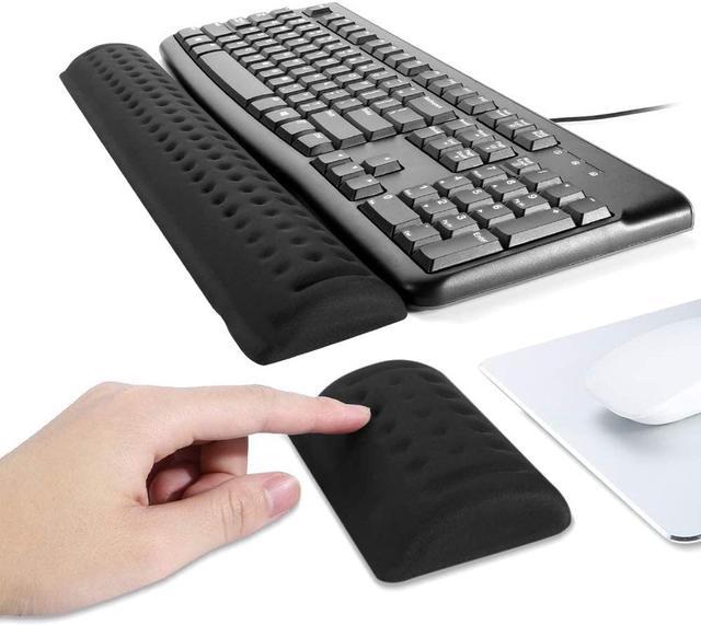Keyboard Mouse Wrist Pad Rest Memory Foam Set Cushion Support Computer  Laptop