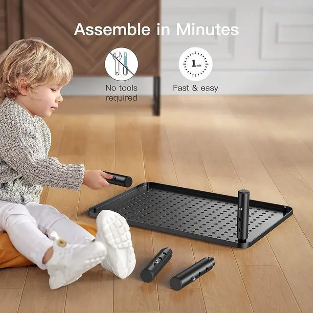 Alt view image 7 of 7 - Monitor Stand, Monitor Stand Riser 3 Height Adjustable, Monitor Riser with Airflow Vents, Laptop Stand for Desk, Laptop Riser, Desk Organizer for Monitor,15.6 inch Laptop, PC, Printer