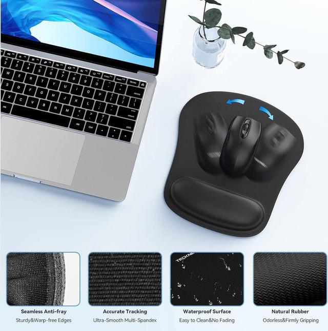 Alt view image 5 of 6 - Keyboard Wrist Rest and Mouse Pad with Wrist Support, Memory Foam Set for Computer/Laptop/Mac, Lightweight for Easy Typing & Pain Relief Ergonomic Mousepad