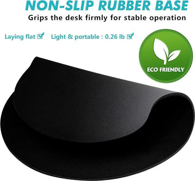 Alt view image 6 of 7 - Ergonomic Mouse Pad 3 Pack with Wrist Rest Support, Round Gaming Mousepad with Smooth Lycra Surface & Non-Slip Rubber Base for Computer, Laptop, Office, Comfortable Memory Foam for Wrist Cushion