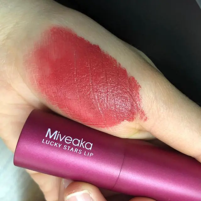 Alt view image 2 of 4 - Miveaka Red Lipstick, Highly Pigmented Glitter Lipstick, Intense Color payoff and Long Lasting Lip Makeup