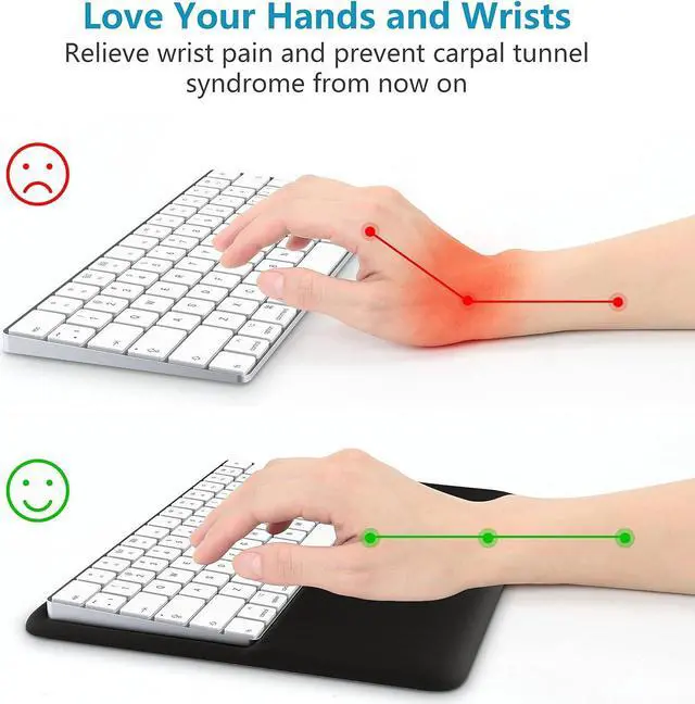 Alt view image 6 of 7 - Aigrous Wrist Rest for Magic Keyboard 2 (MLA22LL/A, A1644) and Magic Keyboard with Touch ID(MK293LL/A), Magic Keyboard Stand Pad to Relief Pain
