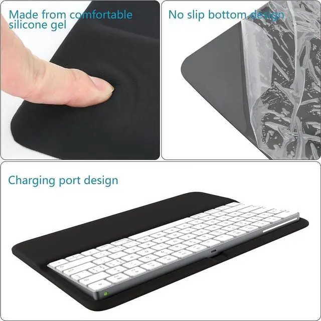 Alt view image 5 of 7 - Aigrous Wrist Rest for Magic Keyboard 2 (MLA22LL/A, A1644) and Magic Keyboard with Touch ID(MK293LL/A), Magic Keyboard Stand Pad to Relief Pain