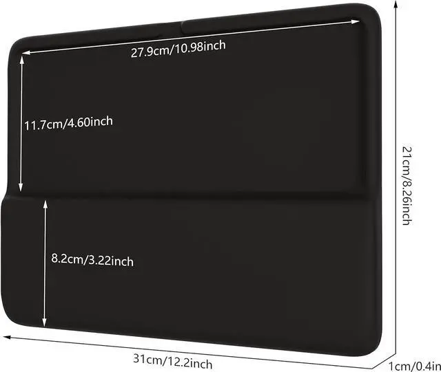 Alt view image 4 of 7 - Aigrous Wrist Rest for Magic Keyboard 2 (MLA22LL/A, A1644) and Magic Keyboard with Touch ID(MK293LL/A), Magic Keyboard Stand Pad to Relief Pain