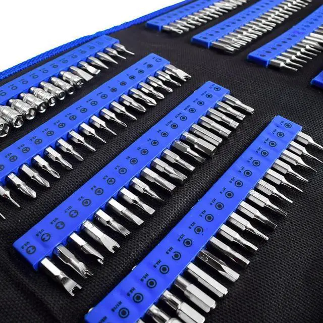 Alt view image 2 of 7 - Aigrous Electronics Precision Screwdriver Sets 164-Piece with 144 Bits Magnetic Repair Tool Kit for iPhone, MacBook, Computer, Laptop, PC, Tablet, PS4, Xbox, Nintendo, Game Console