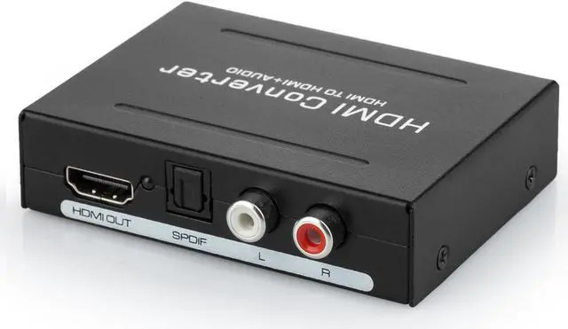 Alt view image 4 of 5 - Audio Extractor Aigrous 1080P HDMI Audio Extractor HDMI to HDMI + Optical Toslink(SPDIF) + RCA(L/R) Stereo Analog Outputs Video Audio Splitter