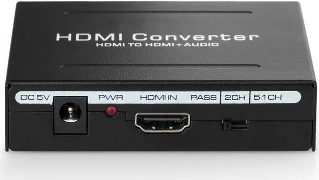 Alt view image 2 of 5 - Audio Extractor Aigrous 1080P HDMI Audio Extractor HDMI to HDMI + Optical Toslink(SPDIF) + RCA(L/R) Stereo Analog Outputs Video Audio Splitter