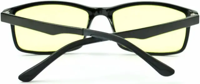Alt view image 6 of 7 - Aigrous Blue Light Blocking Glasses Amber Tint Anti Glare UV Digital Eyestrain, Unisex (Men/Women)
