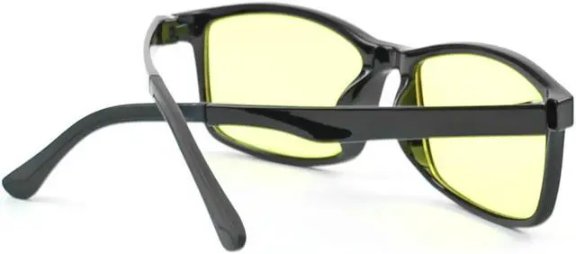 Alt view image 7 of 7 - Aigrous Blue Light Blocking Glasses Amber Tint Anti Glare UV Digital Eyestrain, Unisex (Men/Women)