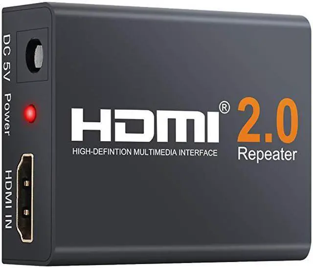 Main image of HDMI Booster 2.0, Aigrous 4K2K 1080P 3D HDMI Amplifier Repeater HDMI Powered Signal Amplifier Booster 18Gbps Bandwidth HDCP 2.2 Up to 60m/200ft Transmission Distance