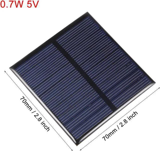 Alt view image 2 of 5 - 5Pcs 0.7W 5V Small Solar Panel Module DIY Polysilicon for Toys Charger