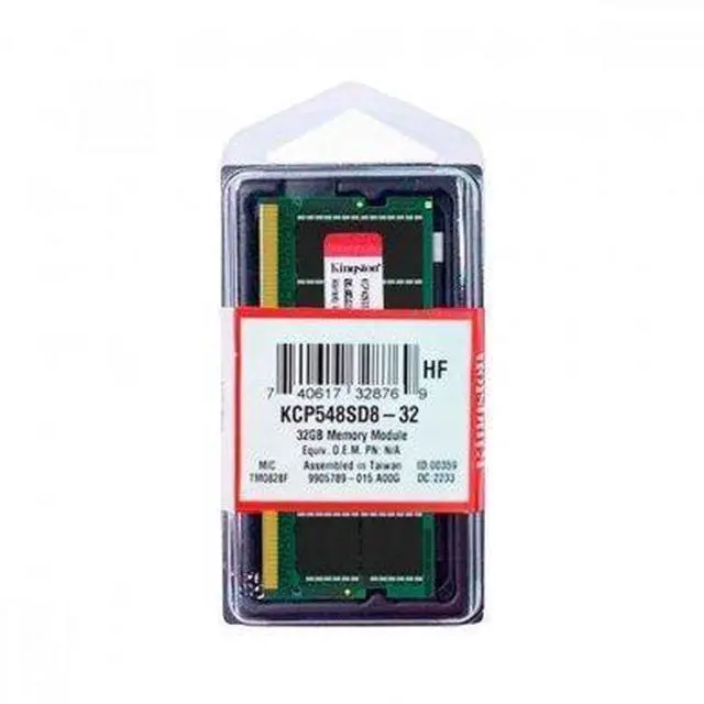 Alt view image 2 of 2 - Kingston 32GB 262-Pin DDR5 SO-DIMM DDR5 4800 (PC4 38400) Memory (Notebook Memory) Model KCP548SD8-32