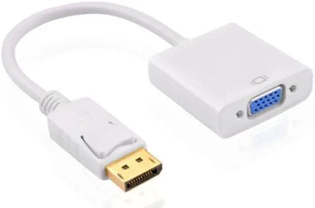 Alt view image 6 of 6 - DP TO VGA DisplayPort Male to VGA Female Adapter Cable,Laptop PC to Monitor/Projector Adapter Converter-Black