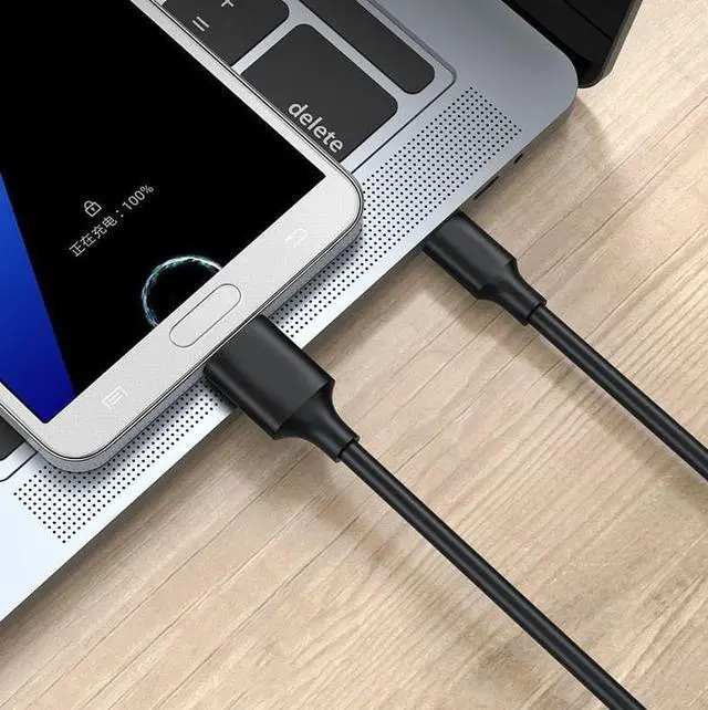 Alt view image 3 of 4 - USB 3.1 Gen 1 (5 Gbps) Cable, USB Type-C (USB-C) to USB 3.0 Micro-B M/M, 1-ft./30cm