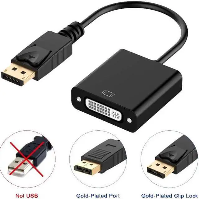 Main image of DP2DVI DisplayPort Male To DVI Female Adapter,1080p DP to DVI-I,Display Port to DVI 24+5 Adapter