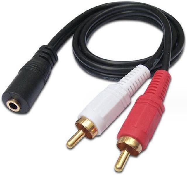 Dual RCA to 3.5 mm TRS - Adapter - General Adapters