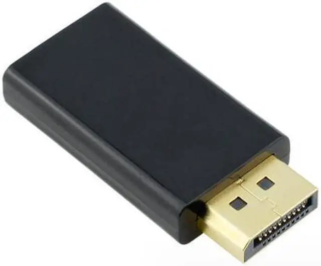 Alt view image 3 of 6 - Black Display Port DP To HDMI Connector,Male to Female 1080P HD Converter  Adapter Video Audio Connector for HDTV PC etc.