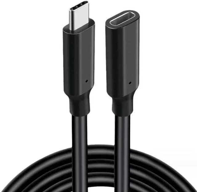 Alt view image 5 of 5 - Type-C USB-C 3.1/3.2 Gen2 Male to Female Extension Cable, 10Gbps Super High Speed Audio Video Data Cable 100W 5A Cord,3.3ft