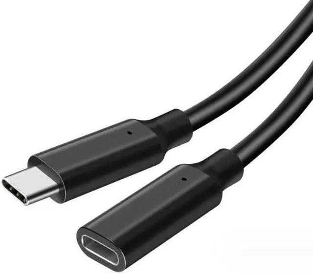 Alt view image 5 of 5 - USB-C 3.2 Male to Female Extension Cable, 10Gbps Super High Speed Audio Video Data Cable 100W 5A Cord 10 ft.