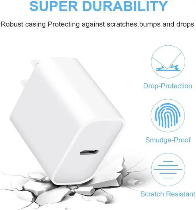 Alt view image 2 of 7 - WPIT USB-C PD 20W Fast Charging Adapter Wall Charger