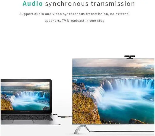 Alt view image 4 of 6 - 4K DisplayPort to HDMI Adapter, Uni-Directional Gold-Plated DP to HDMI Adapter (Male to Female)