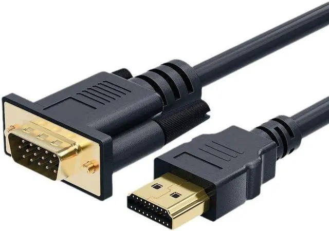 Main image of WPIT 6 ft HDMI to VGA Cable,HDMI Male to VGA Male Adapter Converter Cord for Laptop TV BOX Projector and more