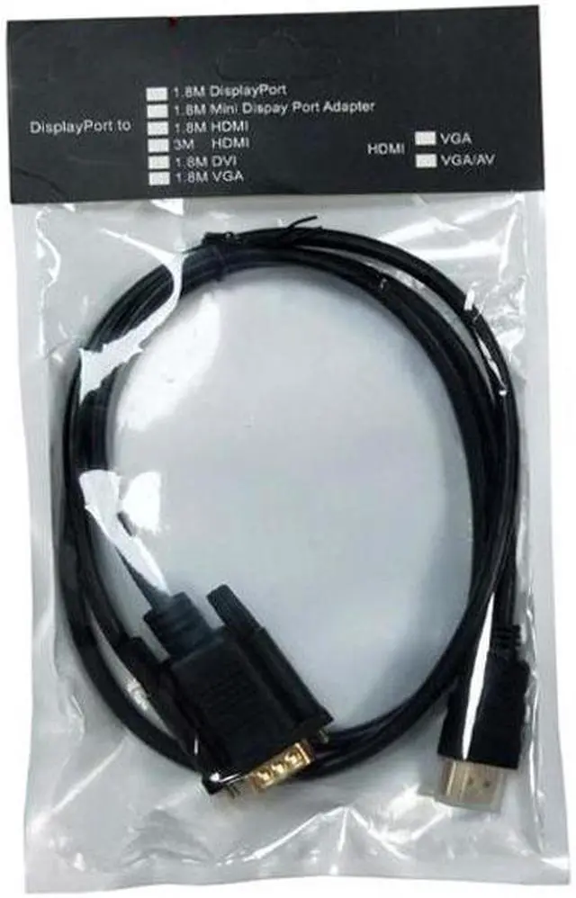 Alt view image 2 of 6 - WPIT 6 ft HDMI to VGA Cable,HDMI Male to VGA Male Adapter Converter Cord for Laptop TV BOX Projector and more