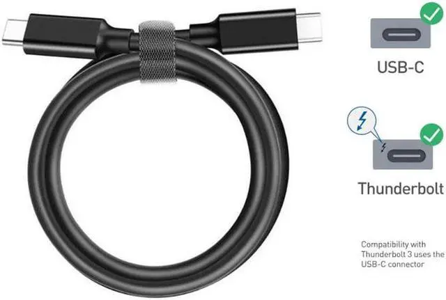 Alt view image 4 of 7 - 3.3 ft USB-C 3.2 Full Function 100W 5A PD Fast Charging Cable 20Gbps Super High Speed Data Cable 4K60hz Video Connection Cable