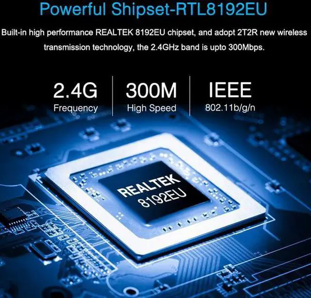 Alt view image 3 of 6 - External 300Mbps 300M Mini USB WiFi Wireless Adapter Network LAN Card 802.11n/g/b For Desktop Windows xp MAC Linux