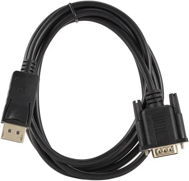 Alt view image 7 of 7 - 1.8M DP TO VGA cable  Displayport Male to VGA Male cord adapter black 5.9ft