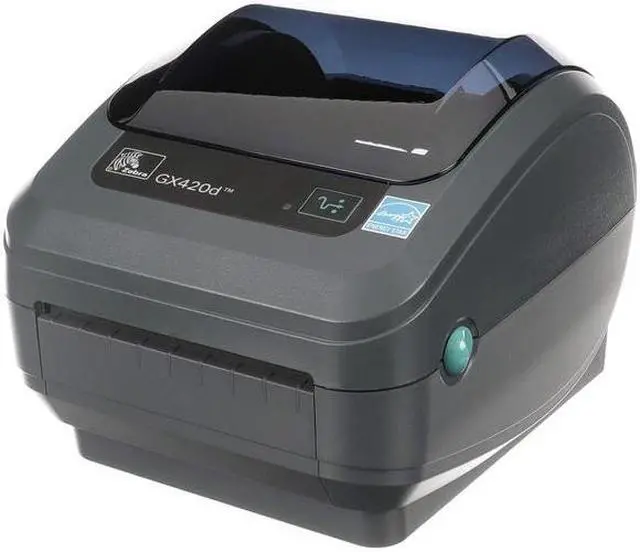 Main image of Zebra GX420d Direct Thermal Desktop Printer Print Width of 4 in USB Serial and Ethernet Port Connectivity GX42-202410-000